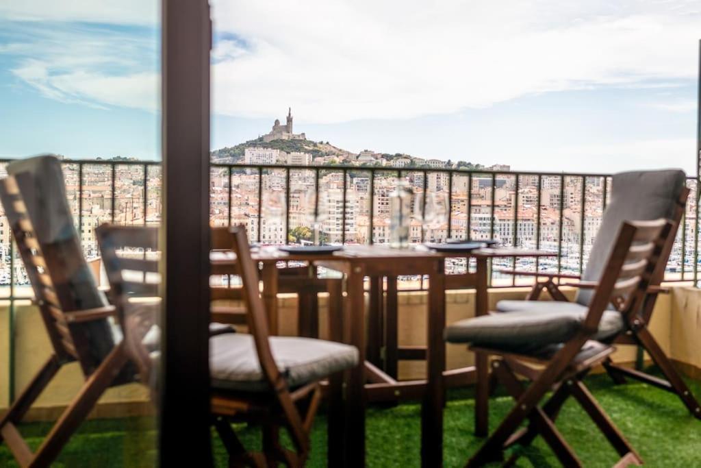 Terrace Apartment Old Port Exceptional View Марсель Екстер'єр фото